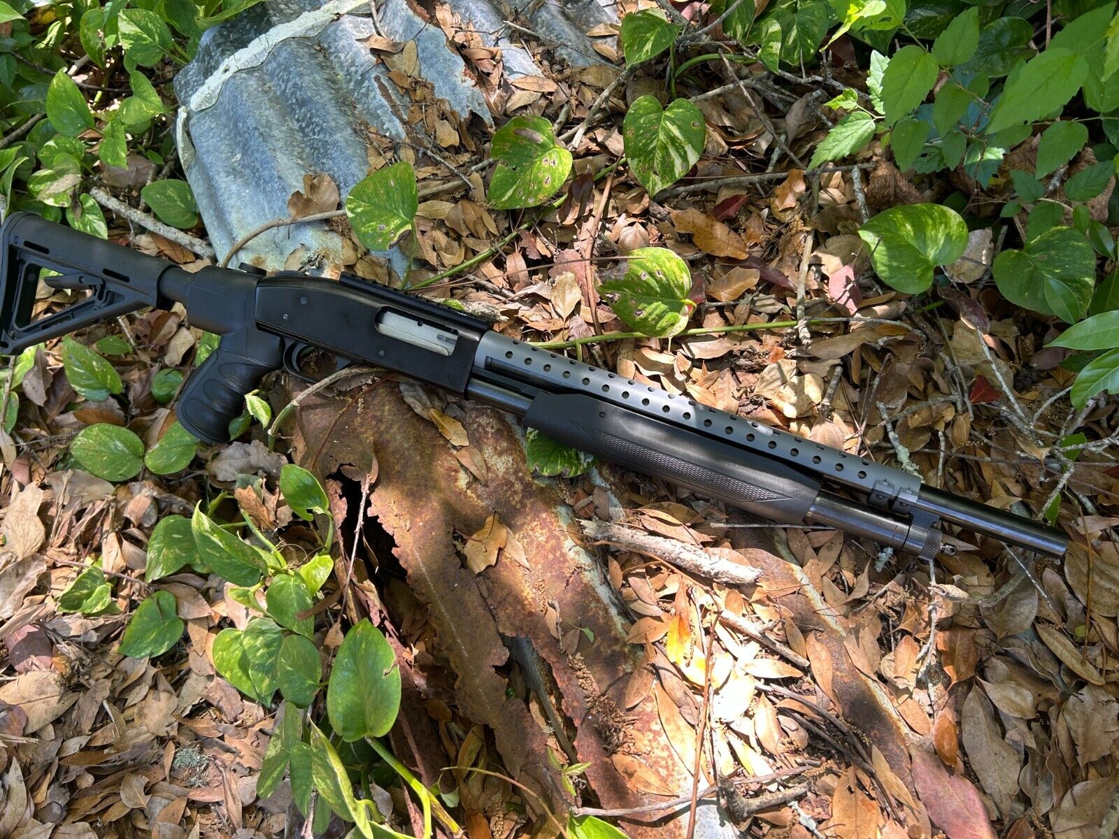 Heat Shield for Remington 870 WOLF or MESH GREY 12ga CUSTOM SPRAY Shotgun-img-7